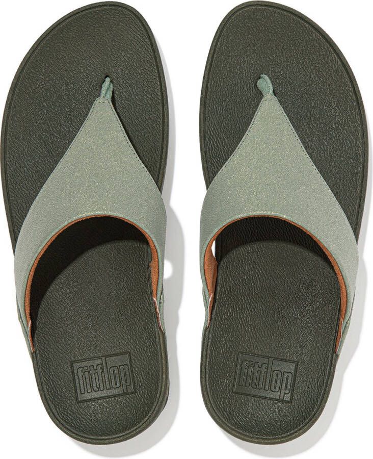 FitFlop Lulu Sparkle slippers groen