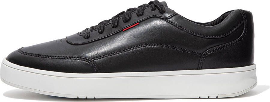 FitFlop ™ Mannen Leren Lage sneakers Herenschoenen Rally Leather Zwart - Foto 6