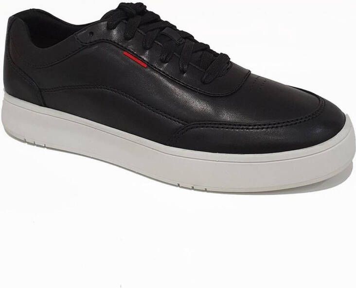 FitFlop ™ Mannen Leren Lage sneakers Herenschoenen Rally Leather Zwart