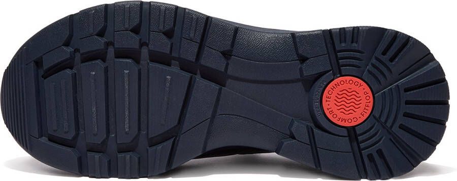 FitFlop Neo-D-Hyker Leather-Mix Outdoor Trainers BLAUW