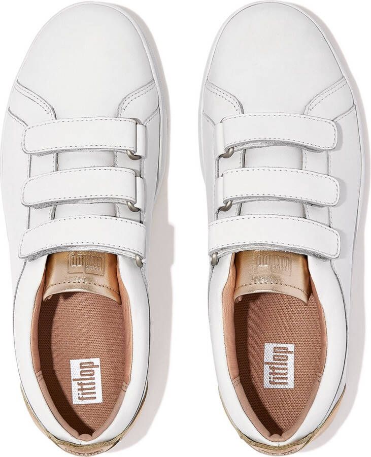 FitFlop Rally Metalli Back Leather Strap Sneakers WIT