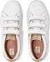 FitFlop Rally Metallic-Back Leather Strap Sneakers WIT - Thumbnail 3