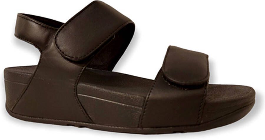 FitFlop Dames schoenen Lulu Adjustable Leather Back-Strap Sandals Zwart - Foto 4