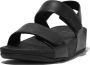Fit Flop Fitflop Sandaal Lulu Adjustable Leather Back-Strap Sandals Zwart - Thumbnail 8