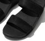 FitFlop Lulu Adjustable Shimmerlux Slides Dames Slippers All Black - Thumbnail 3