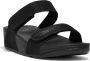 FitFlop Lulu Adjustable Shimmerlux Slides Dames Slippers All Black - Thumbnail 5