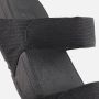 FitFlop Lulu Adjustable Shimmerlux Slides Dames Slippers All Black - Thumbnail 6