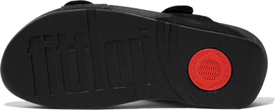 FitFlop Lulu Adjustable Shimmerlux Slides Dames Slippers All Black - Foto 7