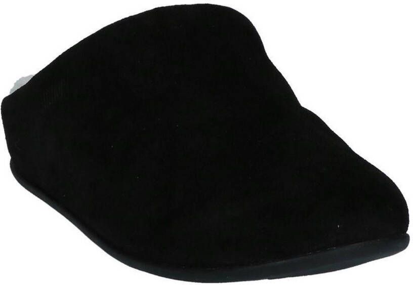 FitFlop Shearling pantoffels zwart
