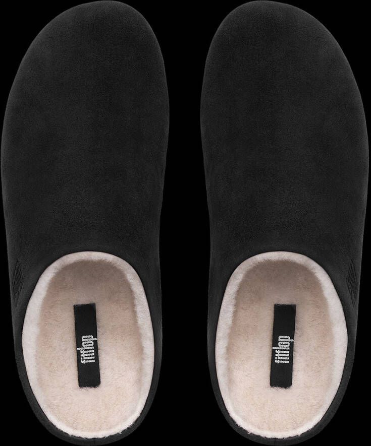 FitFlop Shearling pantoffels zwart