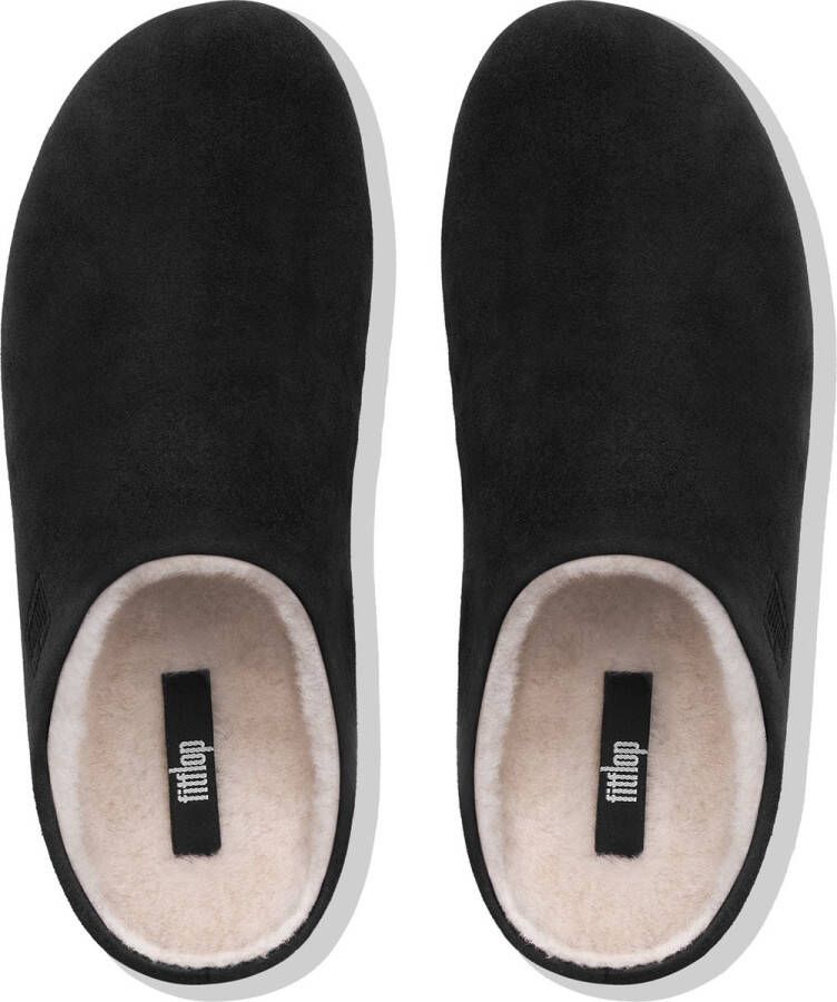 FitFlop Shearling pantoffels zwart