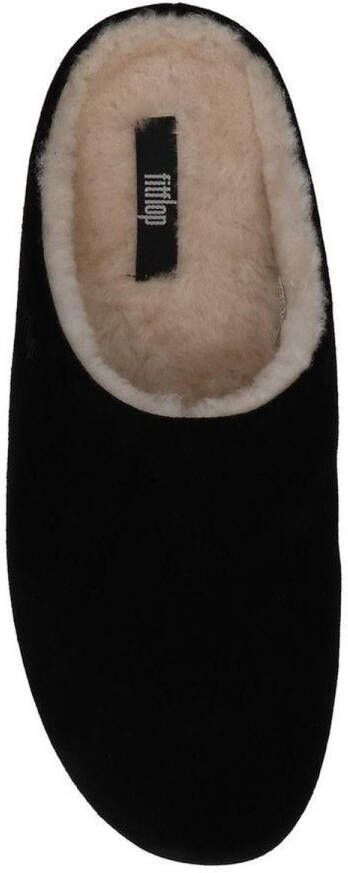 FitFlop Shearling pantoffels zwart