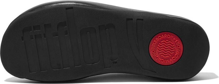 FitFlop Shuv Leather ZWART