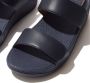 FitFlop Slipper Lulu Adjustable Leather Back-Strap Sandals Blauw - Thumbnail 2
