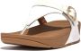 FitFlop Slipper Lulu Adjustable Leather Toe-Post Urban White - Thumbnail 2
