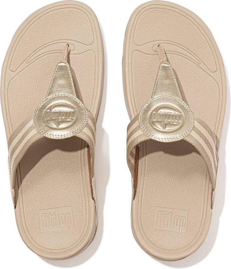FitFlop Slipper Walkstar Toe-Post Platino Roze Goud