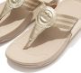 FitFlop Walkstar Toepost Brede Pasvorm Slippers voor Vrouwen Mix Leder & Synthetisch Goud - Thumbnail 12