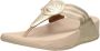 FitFlop Walkstar Toepost Brede Pasvorm Slippers voor Vrouwen Mix Leder & Synthetisch Goud - Thumbnail 6