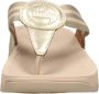 FitFlop Walkstar Toepost Brede Pasvorm Slippers voor Vrouwen Mix Leder & Synthetisch Goud - Thumbnail 8