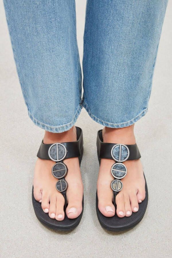 FitFlop ™ Slippers Teenslippers Dames FE5 Zwart