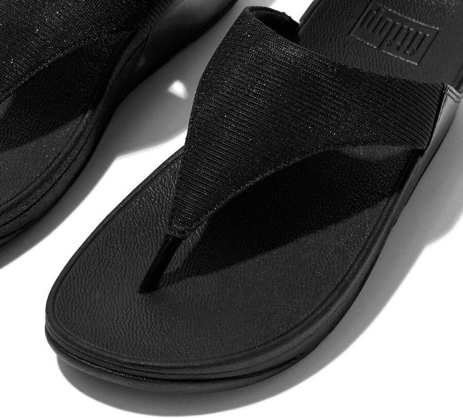 FitFlop Lulu Shimmerlux Toe Post Sandals Teenslippers zwart - Foto 12