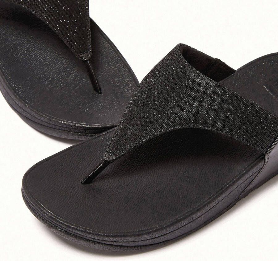 FitFlop Lulu Shimmerlux Toe Post Sandals Teenslippers zwart - Foto 13
