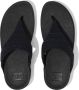 FitFlop Lulu Geo-Webbing Toe-Post Sandals ZWART - Thumbnail 7