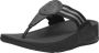 FitFlop ™ Vrouwen Rubber Slippers Teenslipper Walkstar Toe Post Zwart - Thumbnail 8