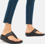 FitFlop ™ Vrouwen Rubber Slippers Teenslipper Walkstar Toe Post Zwart - Thumbnail 12