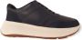 FitFlop F-Mode Leather Suede Flatform Sneakers BLAUW - Thumbnail 2
