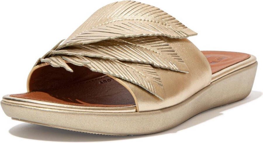 FitFlop ™ Sola Feather Slides Platino - Foto 6