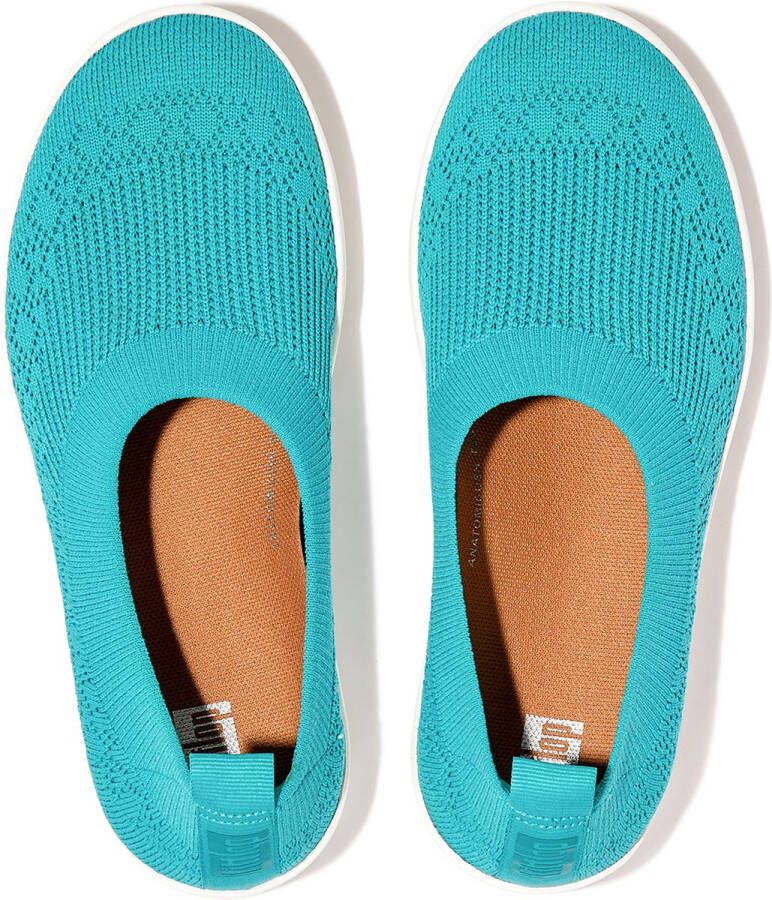 FitFlop Uberknit Slip-On Ballerina BLAUW