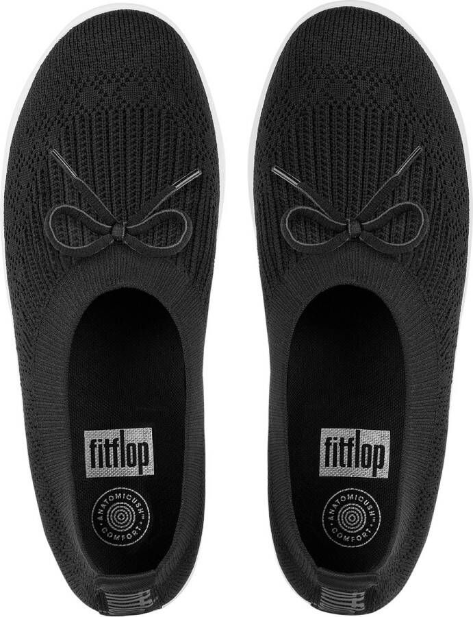 FitFlop ™ Uberknit Slip-On Ballerina With Bow Poly nylon Black