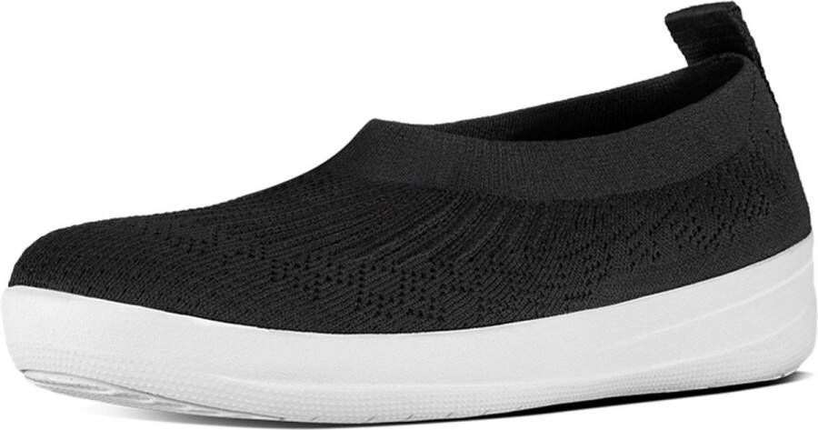 FitFlop Uberknit Slip-On Ballerina ZWART - Foto 3