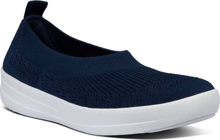 FitFlop Uberknit Slip-On Ballerina ZWART - Foto 4