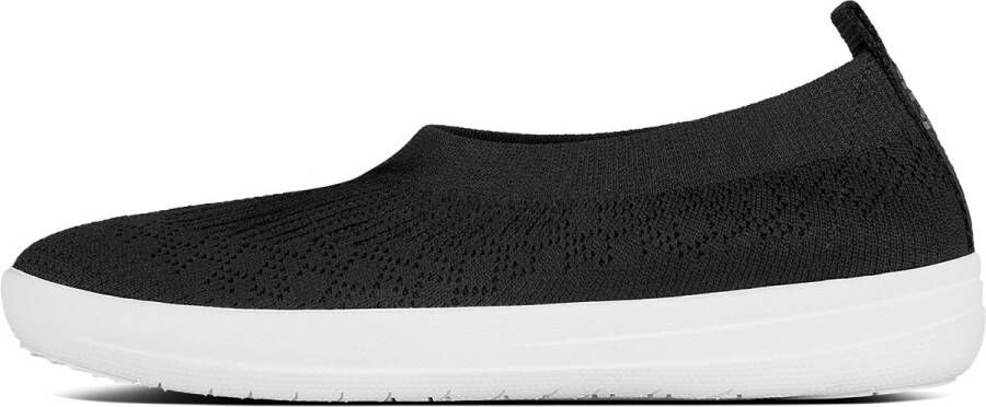 FitFlop Uberknit Slip-On Ballerina ZWART - Foto 5