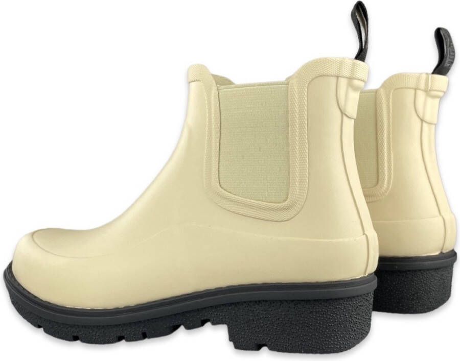 FitFlop Wonderwelly Contrast-Sole Chelsea Boots CRÈME