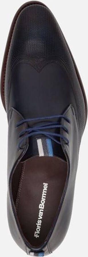 Floris van bommel 30144 De Stapper 06.01 Dark Blue G+Wijdte Veterschoenen - Foto 12
