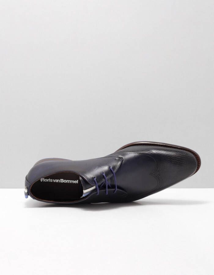 Floris van bommel 30144 De Stapper 06.01 Dark Blue G+Wijdte Veterschoenen - Foto 14
