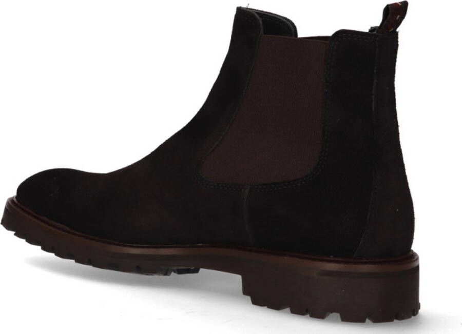 Floris van Bommel Chelsea boots Heren Boots Laarzen Herenschoenen Suède SFM-60018 Zwart