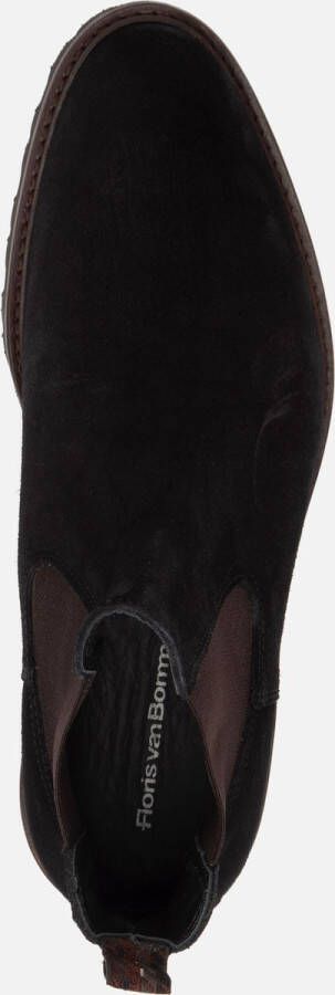 Floris van Bommel Chelsea boots Heren Boots Laarzen Herenschoenen Suède SFM-60018 Zwart