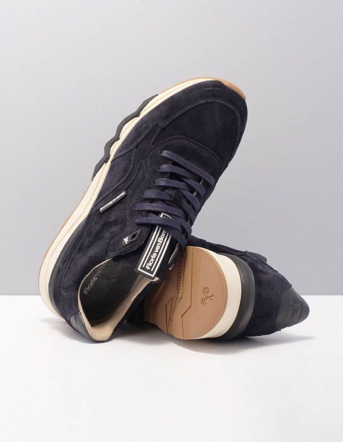 Durmaz Garment Floris van Floris van Bommel van Floris van Bommel Sneakers Heren Lage sneakers Herenschoenen Suède SFM-10136 Blauw - Foto 11