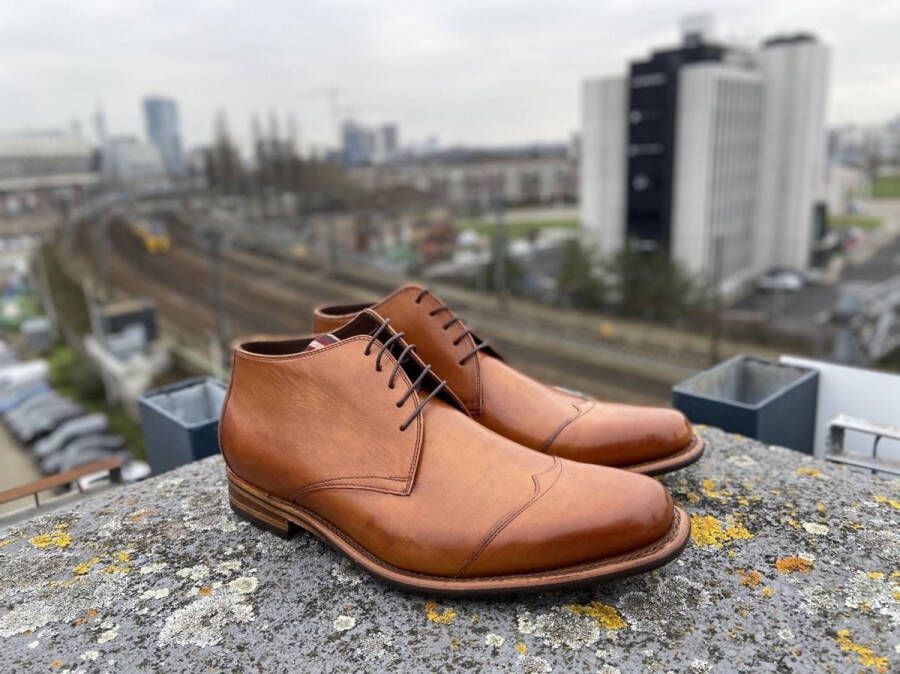 Floris van bommel 50007 De Marser 01.11 Cognac H-Wijdte Veter boots - Foto 3