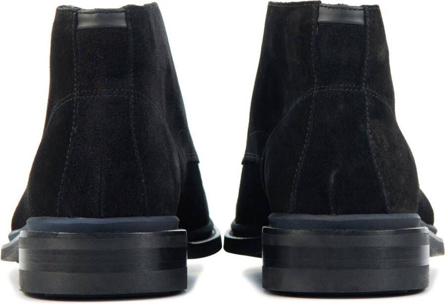 Floris van Bommel Mannen Suède Boots Herenschoenen 10667 Zwart