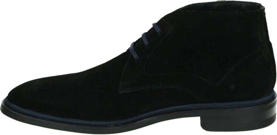 Floris van Bommel Mannen Suède Boots Herenschoenen 10667 Zwart