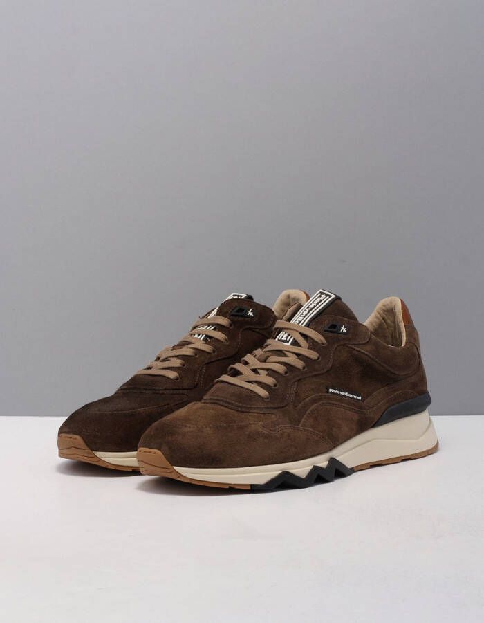 Floris van Bommel Sfm-10136 Lage sneakers Heren Bruin