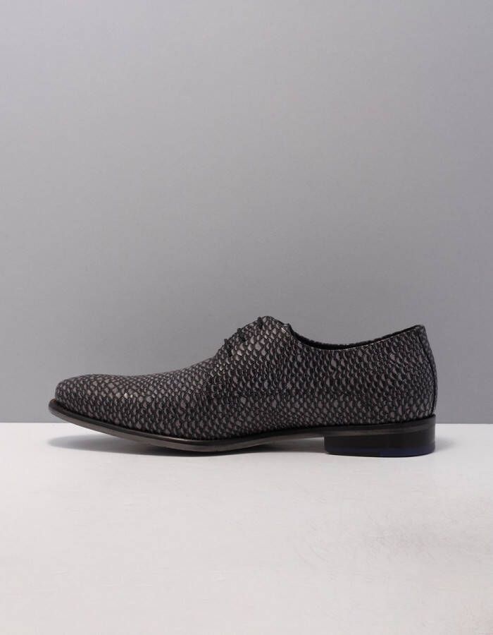 Floris van Bommel Veterschoen Floris Dressed DarkGrey Printed Leather SFM 30261 31 01 - Foto 14