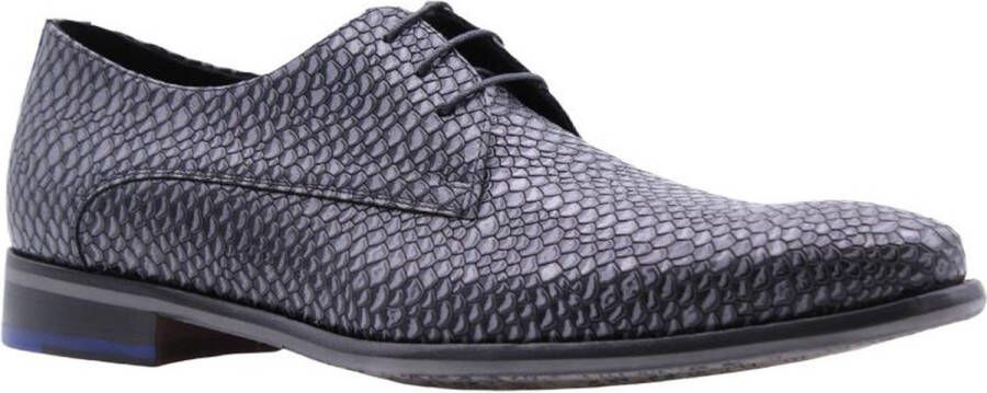 Floris van Bommel Veterschoen Floris Dressed DarkGrey Printed Leather SFM 30261 31 01 - Foto 10