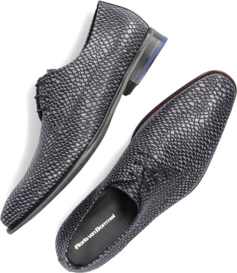 Floris van Bommel Veterschoen Floris Dressed DarkGrey Printed Leather SFM 30261 31 01 - Foto 11