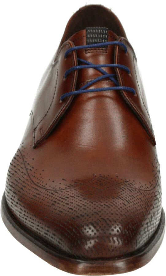 Floris van Bommel SFM-30301-24-01 Heren veterschoenNette herenschoenen Cognac